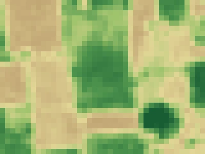 NDVI greenness of the same field on 10 May 2026